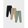 Sinsay - Pamučne jogger pantalone 3 pack - plavozeleno
