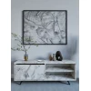 Hanah Home TV komoda Maku-Ephesus Marble, 120 cm, Siva