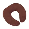 Potovalni vzglavnik podkva - 30x35 cm - rjav