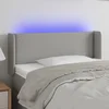 LED uzglavlje svjetlosivo 103x16x78/88 cm od tkanine