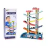Lean-toys Drsna steza z šestimi pisanimi avtomobilčki