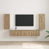 TV zidni ormar 2 pcs Umjetnička hrastovina 30 x 31 x 80 cm