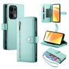 GS Ovitek za Oppo Reno 13 Pro 5G z zadrgo, denarnica, žep z zadrgo, barva mete