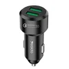 Yesido Brzi punjač za automobil sa dva USB porta QC 3.0
