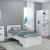 Hanah Home Ram za krevet Luses, 94.4x193.6x80 cm, Beli
