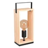 EGLO Stona lampa FAMBOROUGH E27 40 cm crna/drvo 43415