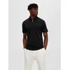 Selected Homme Polo majica Fave 16079026 Črna Regular Fit