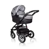 Coto Baby Otroški voziček Aprilia 3v1 – vzorčasto temno siv