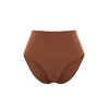 Trendyol Brown High Waist Regular Bikini Bottom