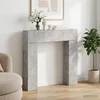 Okvir za kamin Betonska siva 102 x 18 x 100,5 cm