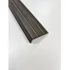 Kotna aluminijasta letev 25 x 10 mm temno rjava