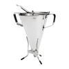 KWIK MAX piston funnel for batter dosing, with stand, 3.3 l - de Buyer