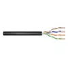 CAT 5e U-UTP outdoor installation cable, 100 MHz Fca (PVC), AWG 24/1, 500 m drum, sx, black