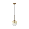 Ideal Lux - LED luster na sajli EQUINOXE 1xG4/2W/230V prečnik 20 cm mesing/zadimljeno staklo