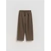 Reserved - Wide leg pantalone s visokim sadržajem pamuka