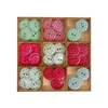 Leseni gumbi Craft Sensations 36 kosov - Set 3