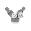 Bradas Vtičnica z ventilom za dve hitri spojki 1 + 3/4, WL-2222, BELA LINIJA
