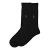 Polo Ralph Lauren Nogavice ASX71 RIB EGYPTIAN-SOCKS-2 PACK Črna