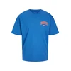 JACK & JONES Majica Bradley modra/živo rdeča/volneno bela