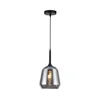 Luster na sajli MAEVA 1xE27/40W/230V dimljeno crna/crna