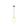 Redo 01-3153 - Luster na sajli BOWLING 1xE27/42W/230V zlatna