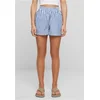 Womens striped shorts white/blue