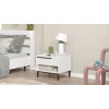 Hanah Home Noćni stočić On14-W, 53.6x42.4x44.5 cm, Beli
