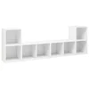 Vidaxl TV omarice 4 kosi bele 72x35x36,5 cm iverna plošča