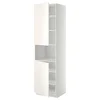 METOD Vis.orm.mikrotal2vrat/policama, bela/Veddinge bela, 60x60x220 cm