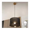 Brilagi - LED luster na sajli ANTHONY 1xE27/60W/230V hrast/crna