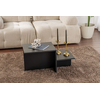 Hanah Home Klub sto Harmony, 80x40x40cm, Crni
