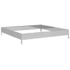 Vidaxl Vrtna visoka greda 100x100x18,5 cm pocinkano jeklo