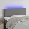 vidaXL LED posteljno vzglavje temno sivo 80x5x78/88 cm blago
