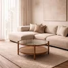 Hanah Home klub sto Monza 80, 80 cm, orah