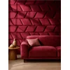 Sinsay - Tapacirani panel sa baršunastim završetkom - maroon