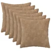 Blazina z blazino HEERLEN 6 kos Taupe Mikrofibra