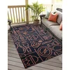Conceptum Hypnose Tepih Savana 8810, 150x210 cm, Crno-narandžasti