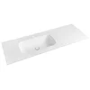 SAPHO TREOS Rockstone umivalnik 131,6x51,3 cm, mat bela, levo usmerjen