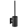 Wall-hung toilet brush, black matt - Črna - 90x400 mm - Sapho - 24 - Iz nerjavečega jekla - Ščetka za stranišče - Krožni - 90 - 400 - 90 - 14