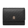 Denarnica Tommy Hilfiger Th Icon Trifold Mono AW0AW18484 Črna