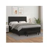 Den Box spring postelja z vzmetnico črn 180x200 cm umetno usnje