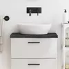 Vidaxl vidaXL Kopalniški pult temno rjave barve 60x40x(2-4) cm masiven les