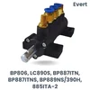 shumee Zamenjava Evert: Blok ventilov črne barve - tip B BP806, LC890S, BP887ITN, BP887ITNS, BP889NS/390H, 885ITA-2