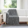 Pokrivači za bacanje 6 pcs Tamno siva 150 x 130 cm Runo