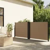 Vidaxl Zložljiva stranska tenda taupe 140x600 cm