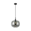 Luster na sajli ALAN 1xE27/40W/230V zadimljena crna