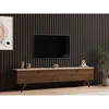 Hanah Home TV komoda Paris, 160 cm, orah / travertin