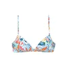 VENICE BEACH Bikini zgornji del Bralette-Top Caru Venice Beach svetlo modra/oranžna/bela
