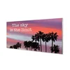 tulup.si Slika na akrilnem steklu Palm sunset 120x60 cm 2 obešalnika