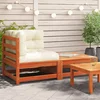 Kutna vrtna sofa s jastucima i tabureom